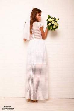 067 Чай Вдвоём - белое платье, белая фата