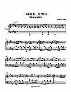 Bruno Mars - Talking to the moon (минус)
