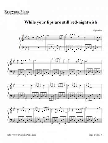 Nightwish - Kiss, While Your Lips Are Still Red