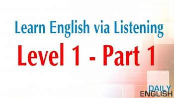 Learn English via Listening - Level 1 - The School Play