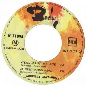 Mireille Mathieu - Celui Que J'Aime Мой возлюбленный- смешной мальчишка..